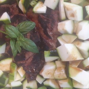 Basse côte abricot barbecue