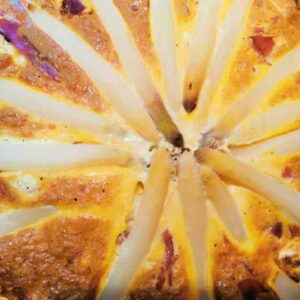 Tarte aux asperges feta Asperges Blanches