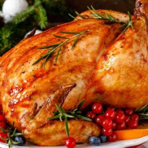 Chapon farci aux noix