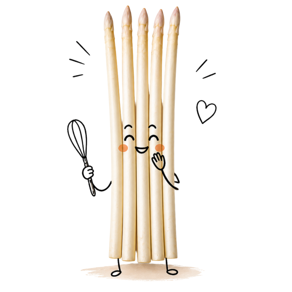 asperges blanches fines moins de 12 mm cuisson rapide